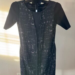 Elie Tahari Black Patterned Women's Dress